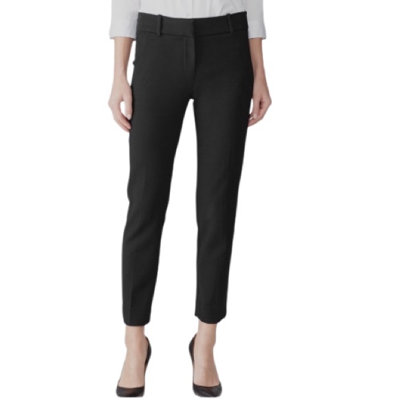 J. Crew 365 Cameron Women’s Black Slacks/Pants Crop Sz 10 Straight Stretch G8547 - Picture 1 of 13